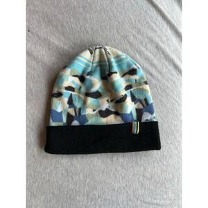 Smartwool bear country print beanie Adult winter snow hat merino wool polyester